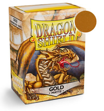 100 Pochettes Matte Format Standard Gold - Dragon Shield