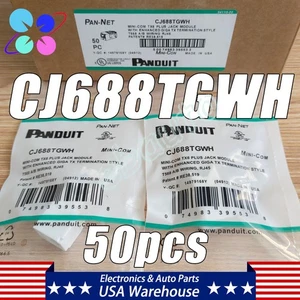NUOVO per Panduit CJ688TGWH Mini-Com Categoria 6, Modulo Jack RJ45 UTP cat6 (50pz) - Foto 1 di 9