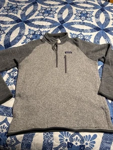 Patagonia Better Sweater Womens Medium Birch L/S Quarter 1/4 Zip Pullover - Picture 1 of 11