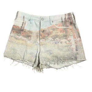 Pantalones Cortos Blank NYC The Barrow Gráfico Estampado Paisaje Desierto Corte Talla 31 - Imagen 1 de 4