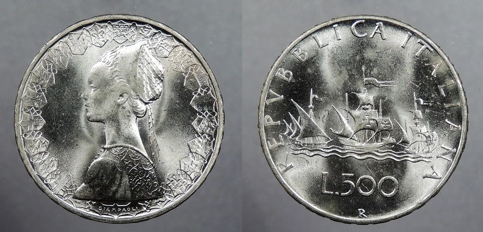 意大利 1966-R 500 Lire #WC104776 — 第 1/1 张图片