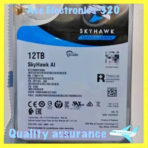 Seagate SkyHawk AI ST12000VE0008 12TB 7200RPM SATA 6.0GB/s 256MB 3.5" Hard Drive - Picture 1 of 4