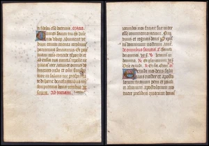 Book of Hours manuscript Stundenbuch Handschrift 1450 Livre heures manuscrit 51 - Imagen 1 de 1