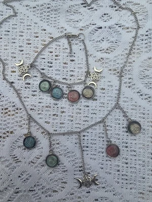 Juego de pulsera y collar hecho a mano Foto 1 de 4