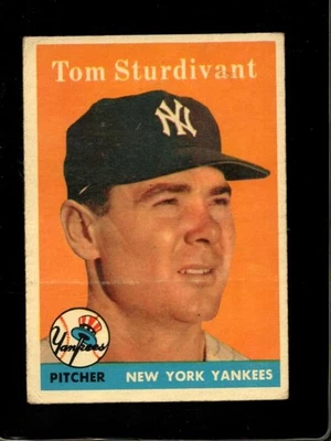 1958 TOPPS #127 TOM STURDIVANT GOOD YANKEES *NY0687 - Image 1 of 2