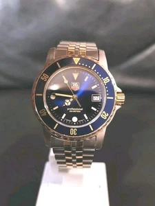 Tag Heuer 1500 Series 36mm Two Tone 'Bluesy' Quartz Swiss Watch Great Condition - Picture 1 of 19