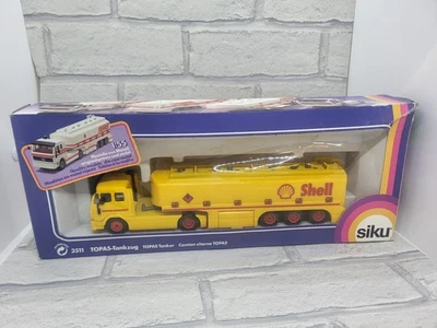 Siku No3511 Mercedes SK Tank wagen Shell Tanker Yellow 1:55 - Image 1 of 4