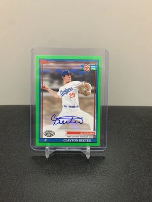 Clayton Beeter 2021 Topps Pro Debut Auto Green # 33/99 - Image 1 of 2