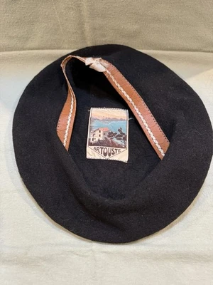 Boina Vasca Artouste France Lana Negra Hombre Talla 58 Buen Estado Usada Foto 1 de 2