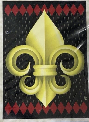 Bandera de casa Fleur de Lis bandera rústica realeza francesa decoración del hogar exterior prim Foto 1 de 4