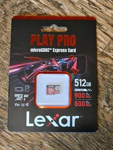 Lexar 512GB PLAY PRO microSDXC Express Card (LMSXPS0512G) IN STOCK! - Picture 1 of 2