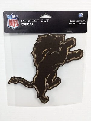 Detroit Lions 8"x8" Die Cut NFL Realtree Camo Logo Decal New  - Image 1 of 4