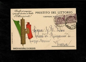 Cartolina Prestito del Littorio Banca Nazionale di Credito - Foto 1 di 2