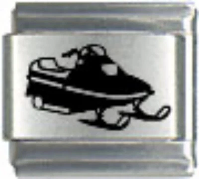 PULSERA MOTONIEVES ITALIANO ENCANTO ESLABÓN 9MM ACERO INOXIDABLE Foto 1 de 3