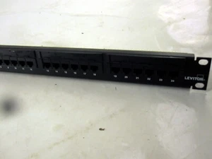 Leviton Cat 5e GigaMax 24 Port Ethernet Patch Panel - Picture 1 of 3