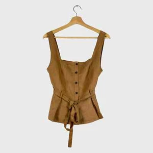 Banana Republic Brown Lucie Vegan Suede Vest - Picture 1 of 10