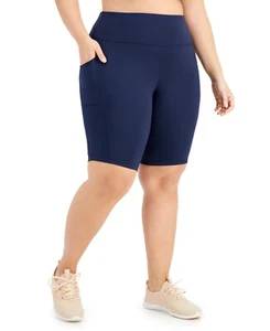 Nuevo con etiquetas Ideology Mujer High Rise Pull On Bicicleta Pantalones Cortos Azul Marino Talla 3X $50 A493 - Imagen 1 de 1