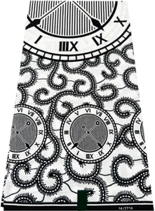 Patchwork schwarz & weiß afrikanischer Ankara Wachsdruck, 100 % Baumwolle, 6 Yards verkauft - Bild 1 von 4