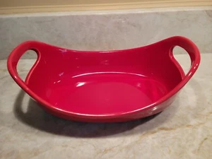 Casserole 1.25 Red Au Gratin Dish 2 Handles Rachael Ray - Picture 1 of 5