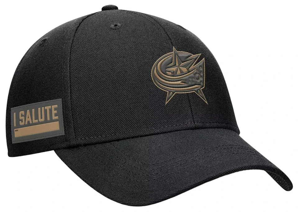 Fanatics Columbus Blue Jackets Authentic Pro Military Adjustable Hat Men’s OSFM