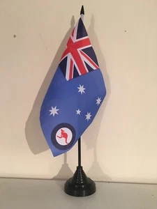 AUSTRALIA RAF ENSIGN TABLE FLAG 9" X 6" 22.5cm x 15cm flags - Picture 1 of 1