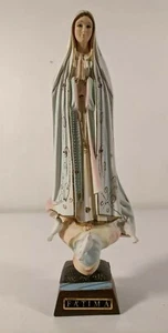 VINTAGE! Figurka religijna Fatima wyprodukowana w Portugalii modlitwy chrześcijańskie kwiecień 2020 - Zdjęcie 1 z 12