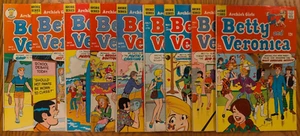 Archie's Girls Betty & Veronica Lot - 140 144 149 175 177 180 190 192 214 - Mid - Picture 1 of 19