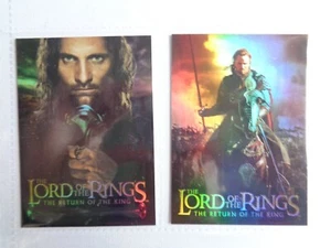 Lord Rings: El Retorno del Rey - Juego de 2 cartas "Bonus Foil" Box Topper Chase - Imagen 1 de 1