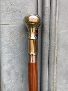 New Antique Designer Knob Solid brass Handle Styish Twisted Walking Stick/Cane - Picture 1 of 10