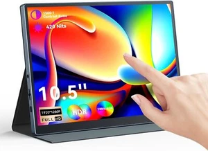 Eyoyo 10.5" Touchscreen Monitor 1920x1280P HD HDMI USB-C Portable Second Monitor - Picture 1 of 8