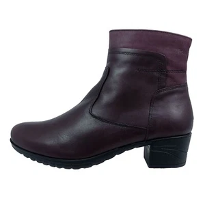 Fluchos Charis: women's ankle boots with burgundy leather comfort leather 9810 - Picture 1 of 6