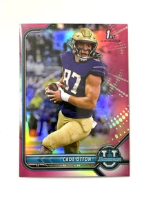 2022 Bowman Chrome University Cade Otton Pink Bowman 1st RC #75 - Picture 1 of 2
