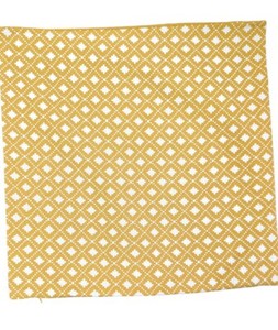 Set of 3 H&M Pillow Covers Mustard Geometric Diamond Pattern 20 x 20 Boho Style