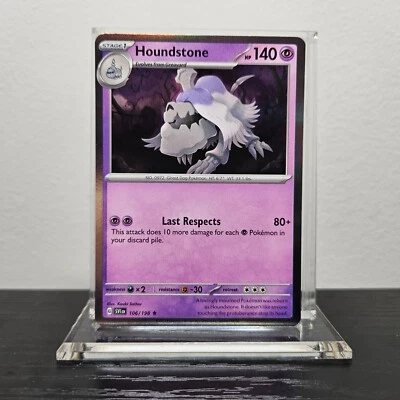 Houndstone 106/198 Holo Rare - Pokemon TCG Scarlet & Violet - NM - Image 1 of 2