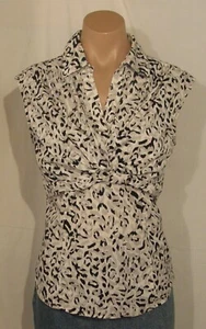 #7964 PRETTY! NEW 'ALFANI' STRETCH ANIMAL PRINT TOP SIZE 12 PETITE - Picture 1 of 5