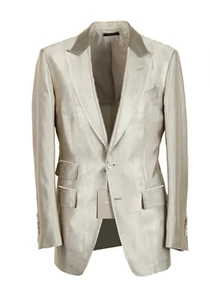 TOM FORD Atticus Silver Suit Size 46 / 36R U.S. New With Tags - Picture 1 of 6