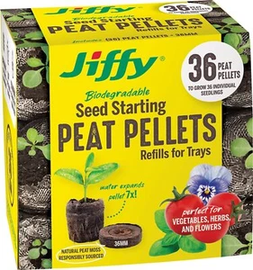 Jiffy 36mm Plant-Based Expanding Peat Pellet Refills, 36 Pack - Bild 1 von 1