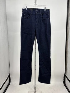 7 for All Mankind Austyn Relaxed Straight Denim Jeans Herren 30 Navy Blau Dark Wash - Bild 1 von 6
