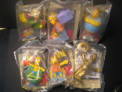 Фильм Симпсоны «6 различных фигурок» новый нераспакованный Burger King 2007 - Изображение 1 из 4