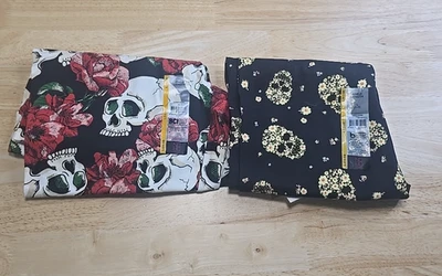 Leggings al tobillo No Boundaries estampado de calaveras grandes (11-13) Foto 1 de 4