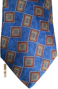 Men's The Metropolitan Museum of Art Blue Tie 100% Silk Vintage - Picture 1 of 7