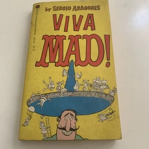 Viva Mad Sergio Aragones Paperback Book 1975 Wordless Comic Magazine Pulp 70s - Picture 1 of 11
