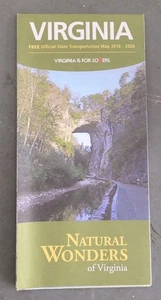 2018-2020 Virginia Official State Transportation Map - Picture 1 of 2