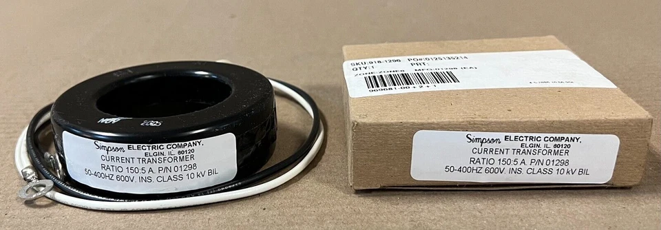 NEW SIMPSON 01298 CURRENT TRANSFORMER RATIO 150:5 - Image 1 of 1