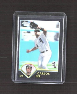2003 Topps Chrome #402 Carlos Lee Black Refractors #/199 - Picture 1 of 2