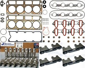 Head Gasket Set Lifters Guides Tray for 2001-2007 GM Chevy Cadillac 6.0L 