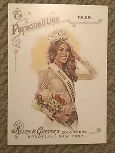 2014 Topps Allen and Ginter #254 Maria Gabriela Isler miss universe card - Picture 1 of 2
