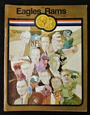 EAGLES vs LA RAMS Nov 16 1969 Football Game Program Franklin Field Philadelphia - Image 1 of 4