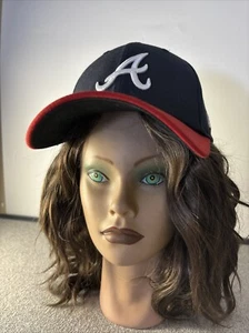 Atlanta Braves New Era Navy Team Classic 39Thirty Flex Fit Hat LRG/XLRG - Picture 1 of 12