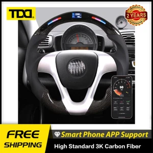 TDD Carbon Fiber LED Steering Wheel for Smart 451 - Picture 1 of 9